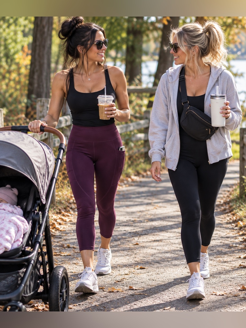 ZYIA Active Plum Purple High Rise Cropped Leggings with Side Pockets Size 8–10